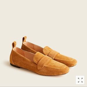 Brand new J Crew Marie tab loafers in suede